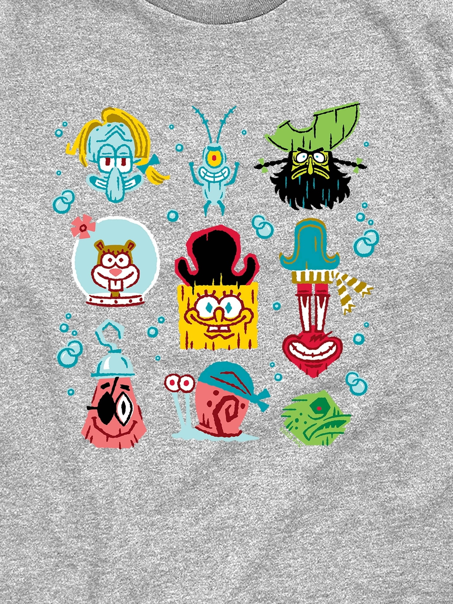 Kids The Spongebob Movie Search For Squarepants Grid Short Sleeve Tee