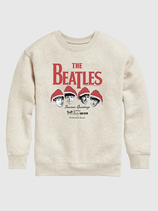 Image number 1 showing, Kids The Beatles Christmas Crewneck Fleece Sweatshirt