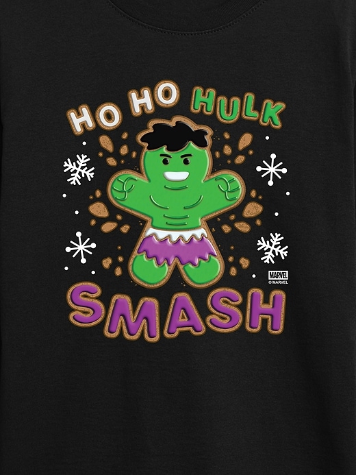 Image number 3 showing, Toddler The Hulk Ho Ho Hulk Smash Long Sleeve Tee