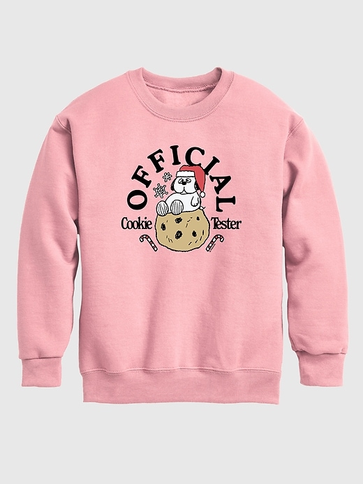 Image number 1 showing, Toddler Peanuts Official Cookie Tester Snoopys Brother Olaf Crewneck Fleece Sweatshirt