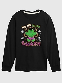 Toddler The Hulk Ho Ho Hulk Smash Long Sleeve Tee