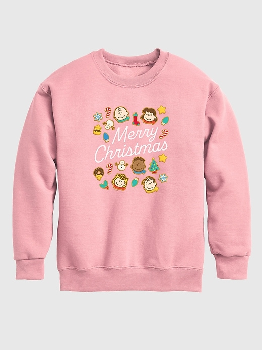Image number 1 showing, Toddler Peanuts Merry Christmas Cookies Crewneck Fleece Sweatshirt