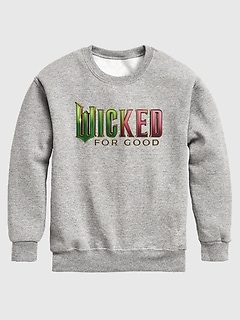Toddler Wicked For Good Logo Crewneck Fleece Sweatshirt