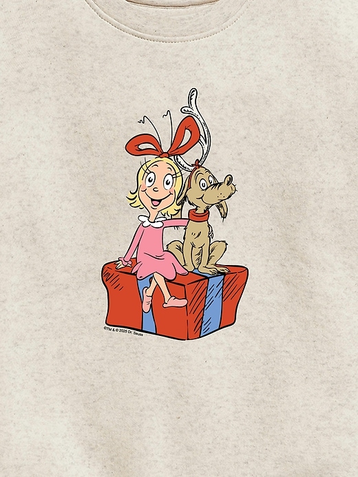 Image number 3 showing, Toddler The Grinch Max And Cindy Lou Present Crewneck Fleece Sweatshirt