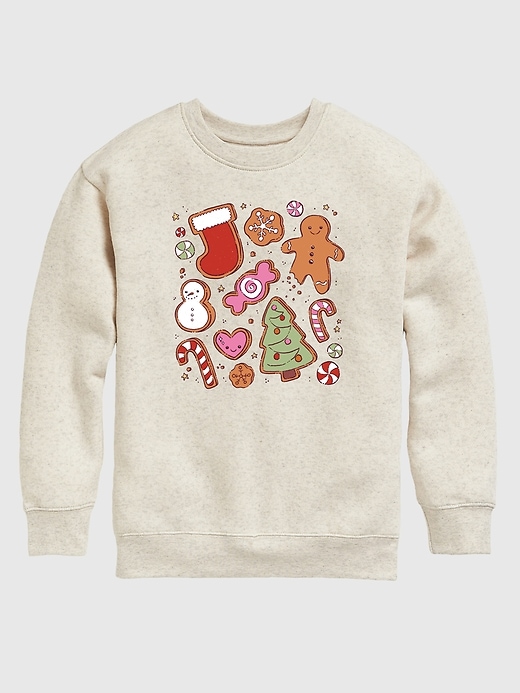 Image number 1 showing, Toddler Kawaii Christmas Treats Crewneck Fleece Sweatshirt