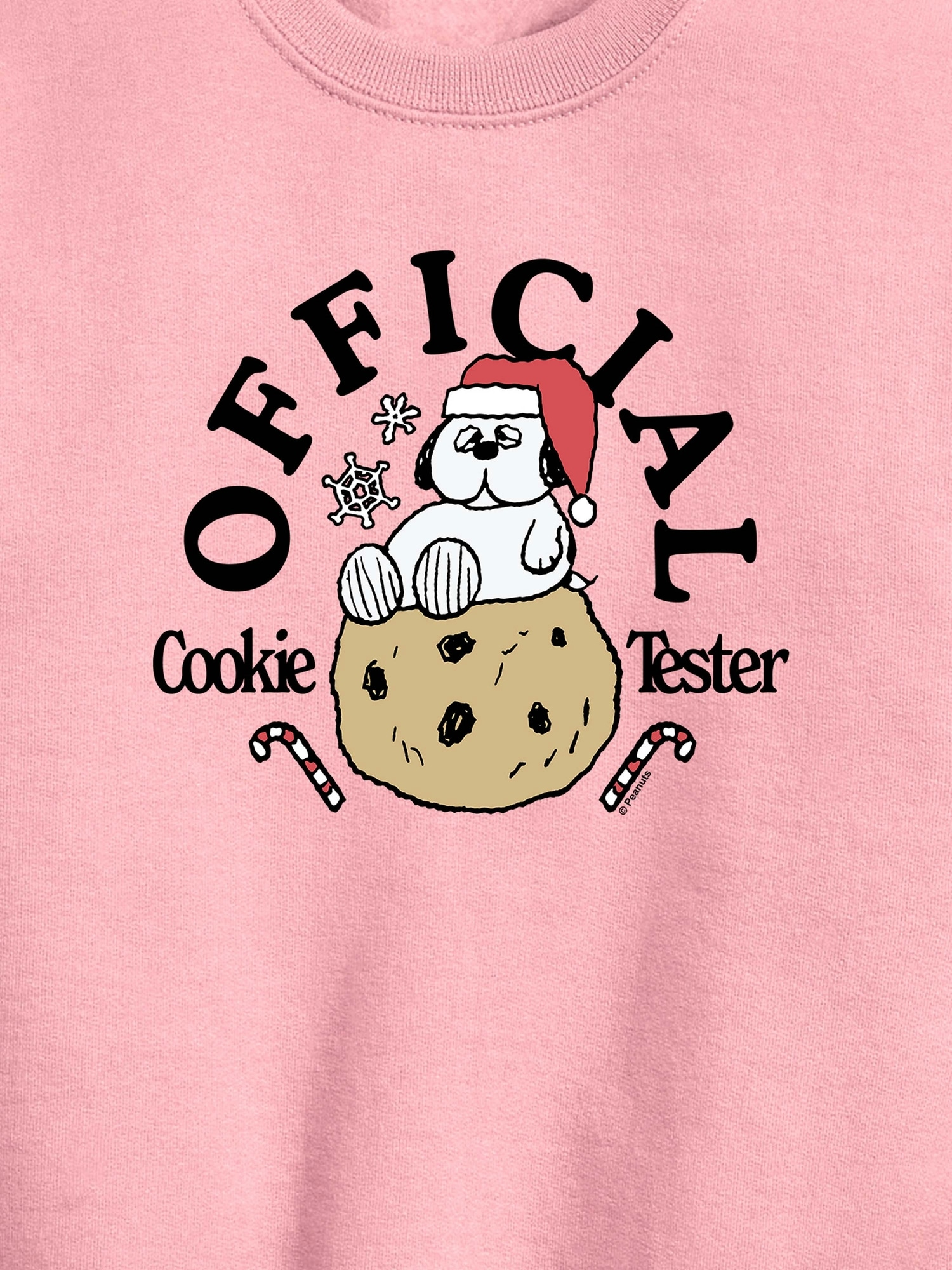 Toddler Peanuts Official Cookie Tester Snoopys Brother Olaf Crewneck Fleece Sweatshirt