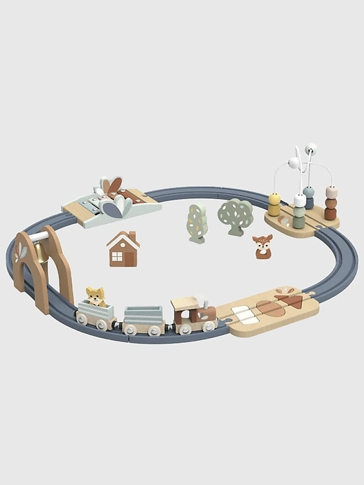 Image number 1 showing, Multi-Activity Railway Set Toddler Toy