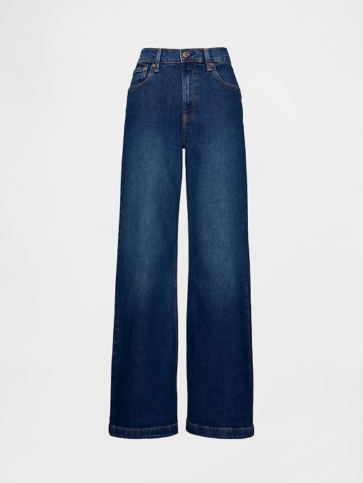 Image number 8 showing, High Rise Stride Wide-Leg Jeans
