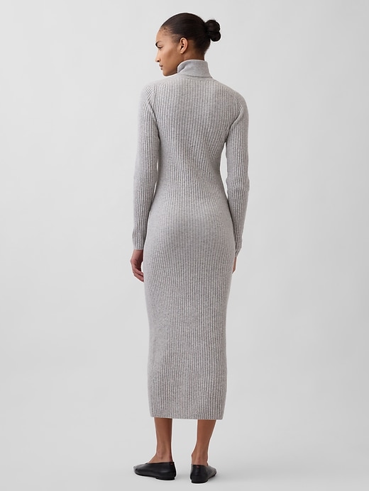 Image number 2 showing, CashSoft Turtleneck Maxi Sweater Dress