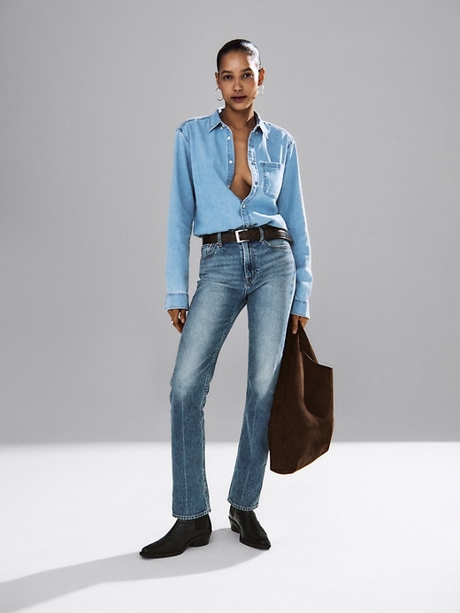 Image number 6 showing, Denim Pocket Shirt