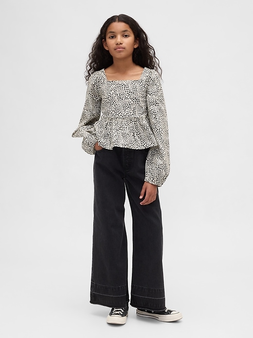 Image number 4 showing, Kids Poplin Peplum Top