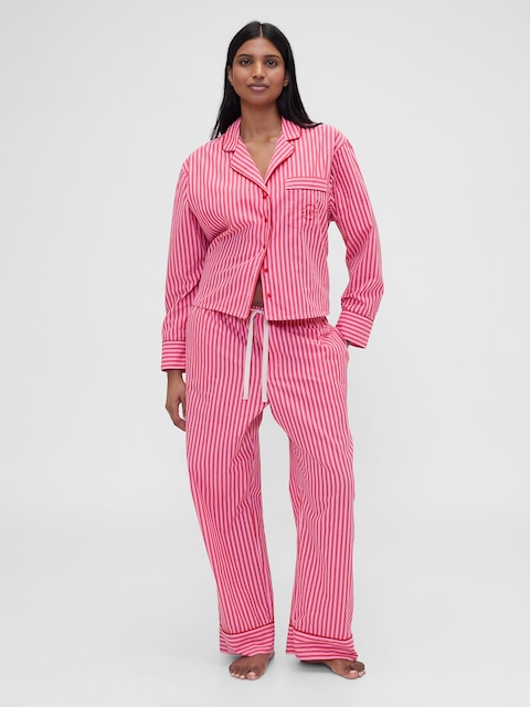 Gap × Summer Fridays Relaxed Poplin Stripe PJ Pants