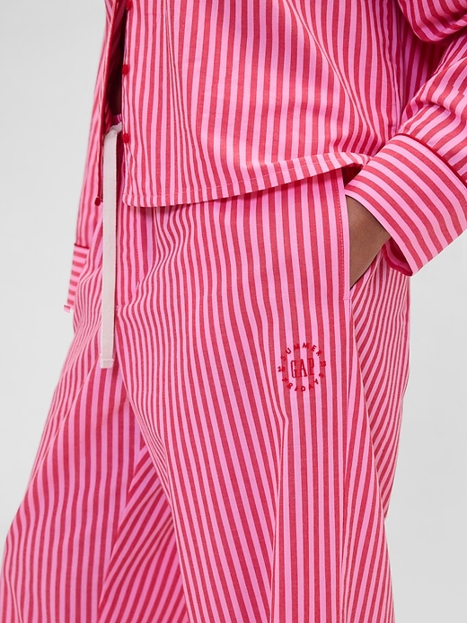 Image number 5 showing, Gap × Summer Fridays Relaxed Poplin Stripe PJ Pants