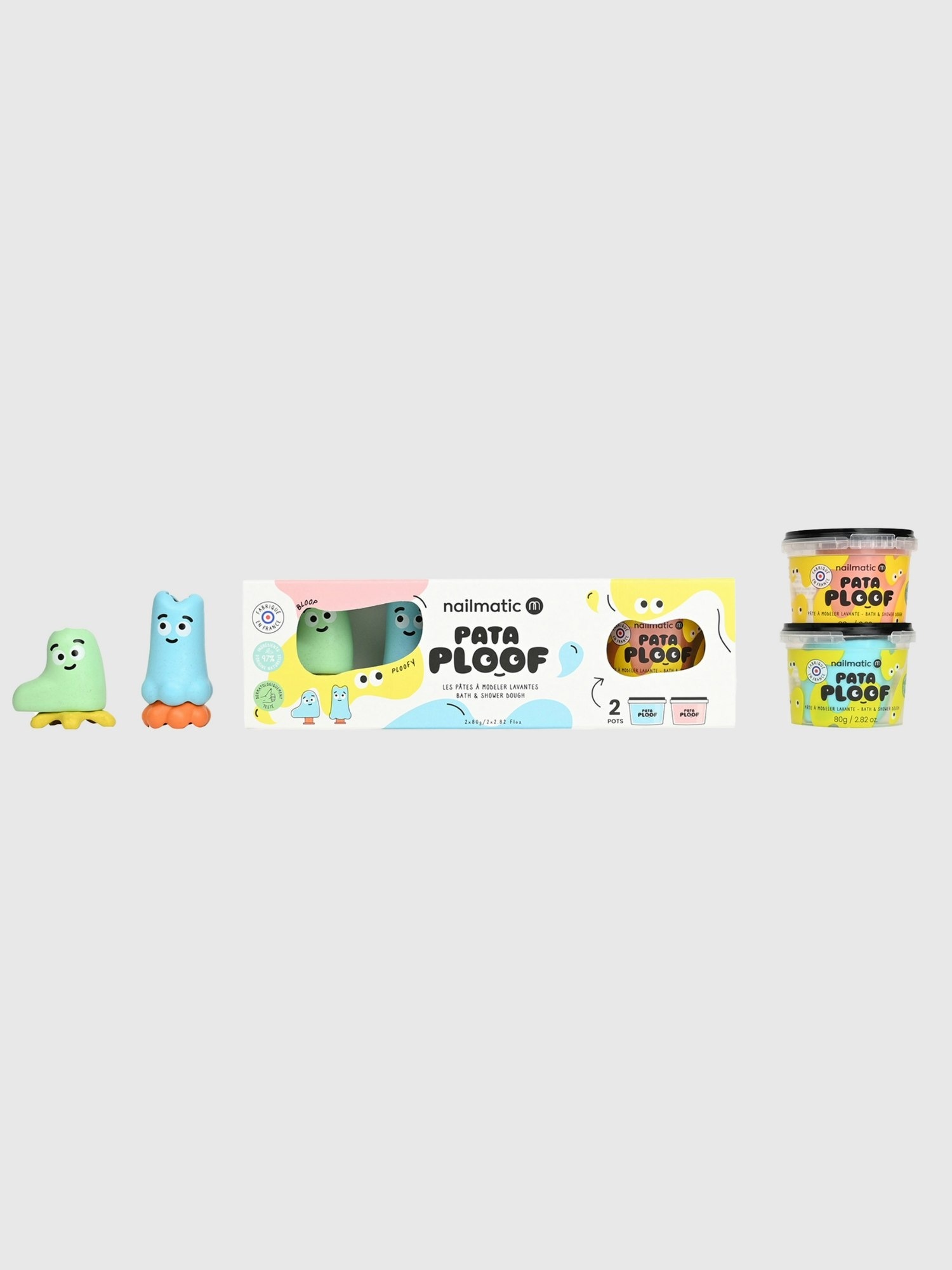 Набор мыльной глины для лепки Gap Nailmatic Soap Dough, цвет: Синий / Розовый — фото 2