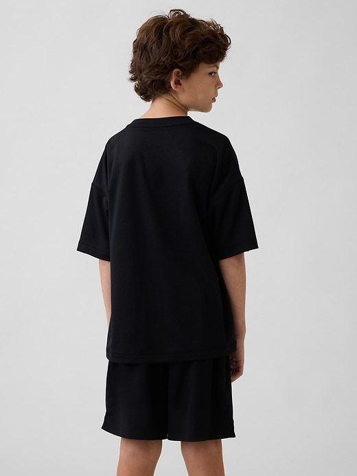 Image number 3 showing, Kids GapFit Tech Recycled Mesh T-Shirt