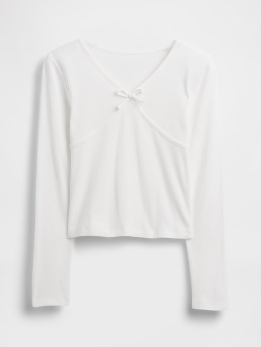 Kids Cross Front Bow T-Shirt