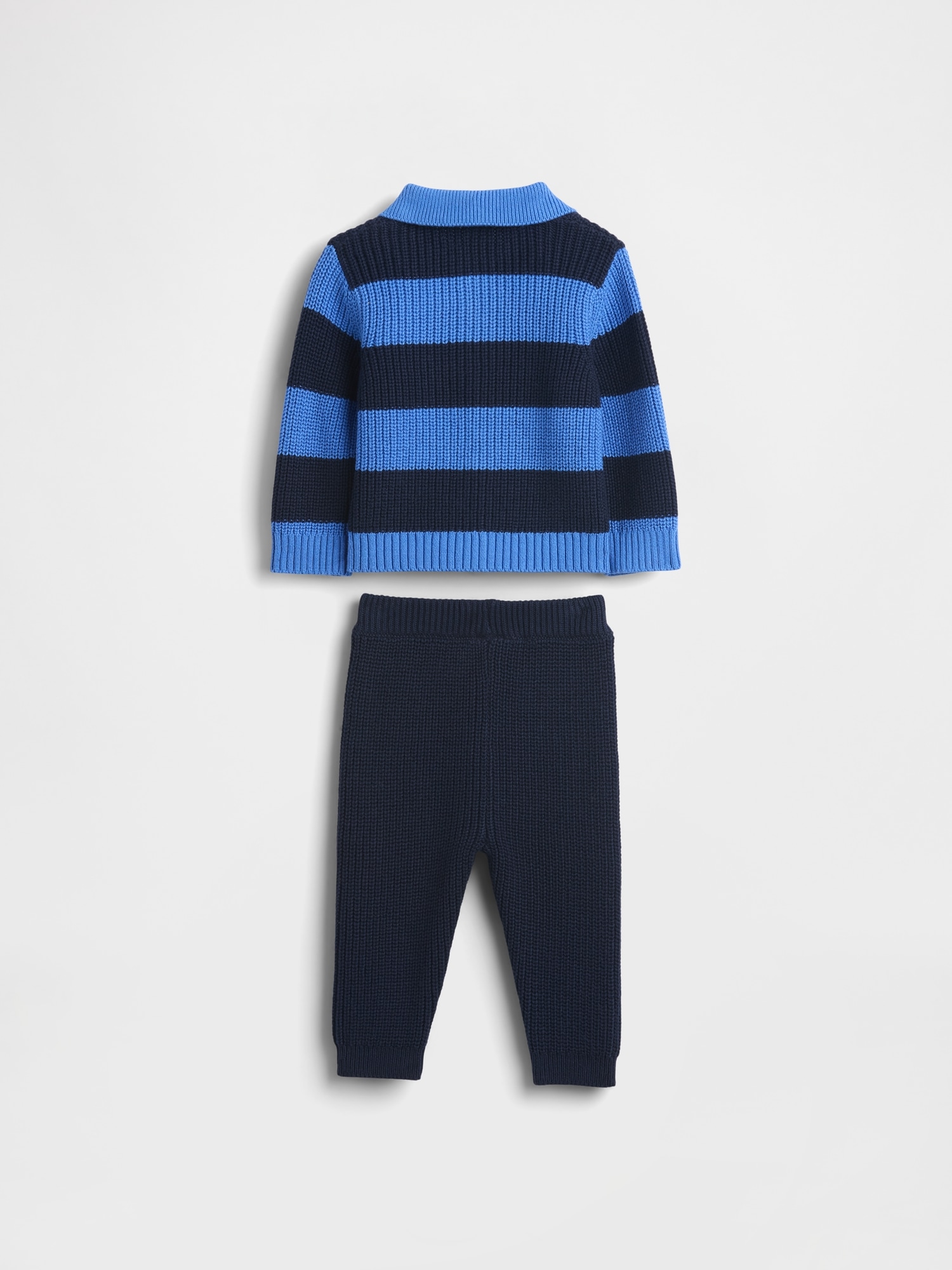 Baby Collared Cardigan Sweater Set