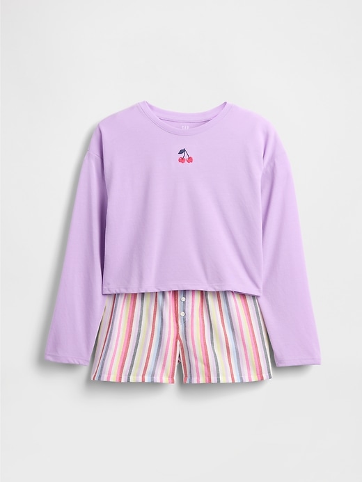 Image number 2 showing, Kids Recycled PJ Short Set