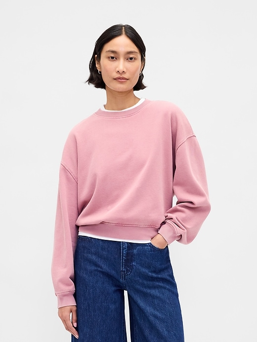Heavyweight French Terry Oversized Sweatshirt | Gap