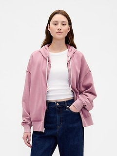 Heavyweight French Terry Oversized Zip Hoodie