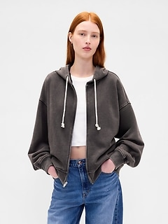 Heavyweight French Terry Oversized Zip Hoodie