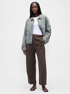 Easy Double-Knee Barrel Pants