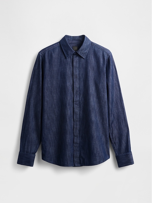 Image number 6 showing, GapStudio Chambray Shirt