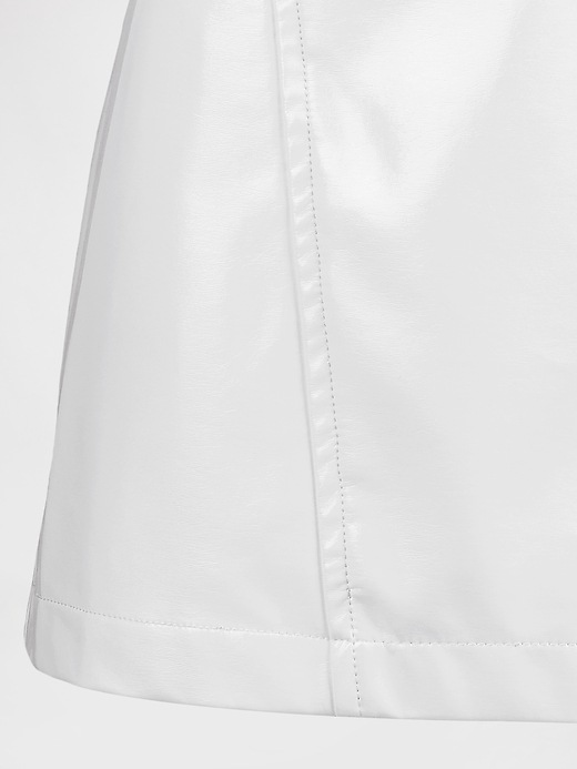 Image number 6 showing, GapStudio Vegan Patent Leather Mini Dress