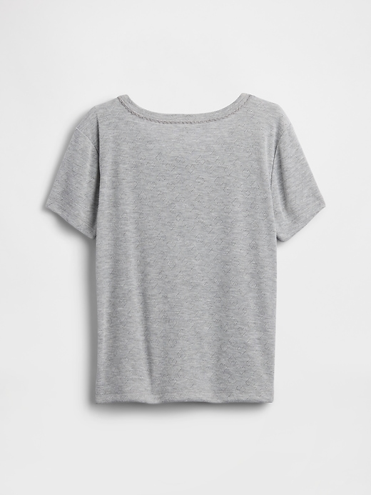 Kids Recycled Pointelle PJ T-Shirt