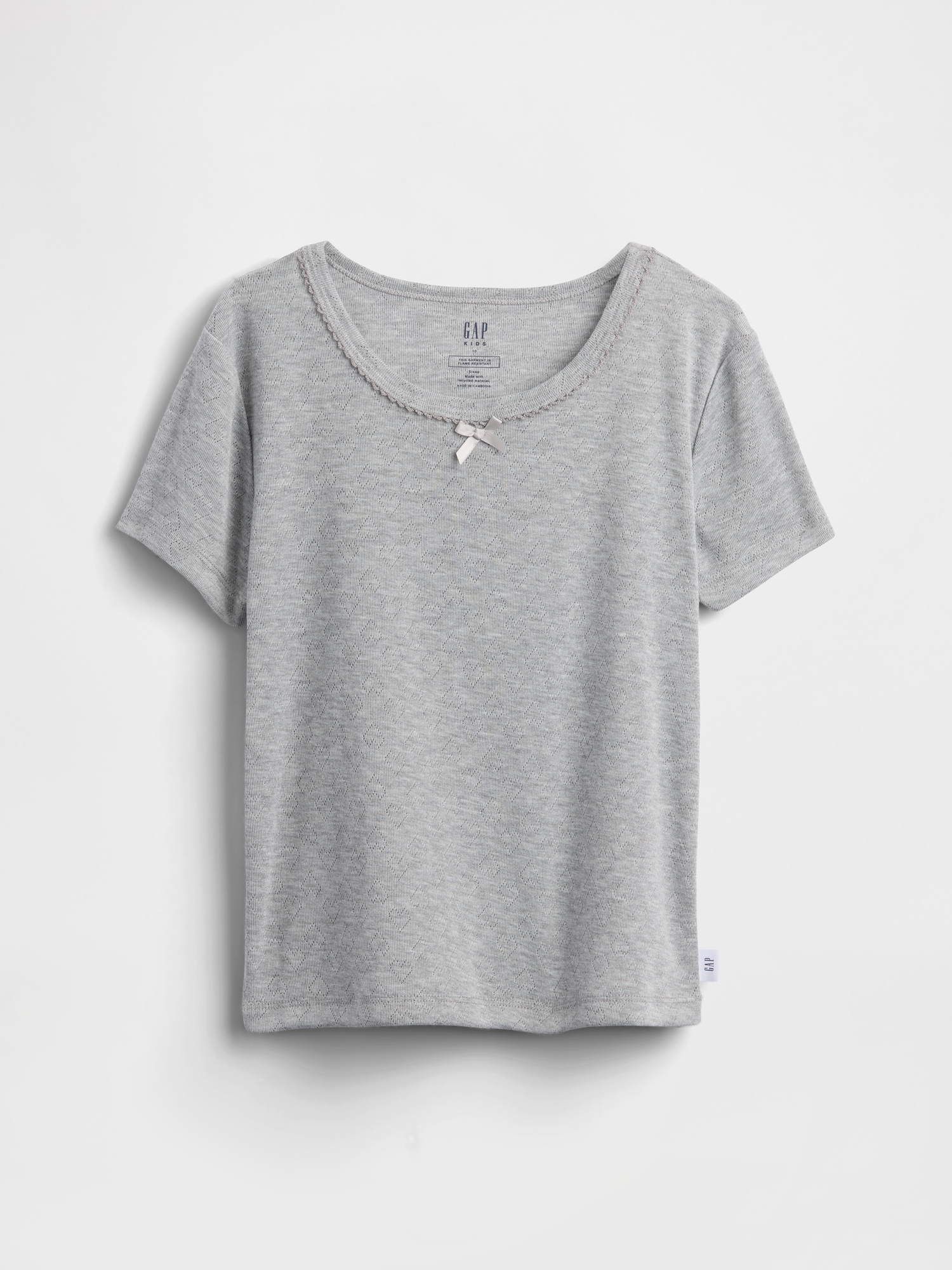 Kids Recycled Pointelle PJ T-Shirt