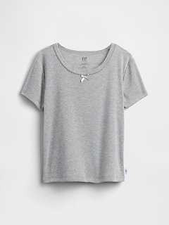 Kids Recycled Pointelle PJ T-Shirt