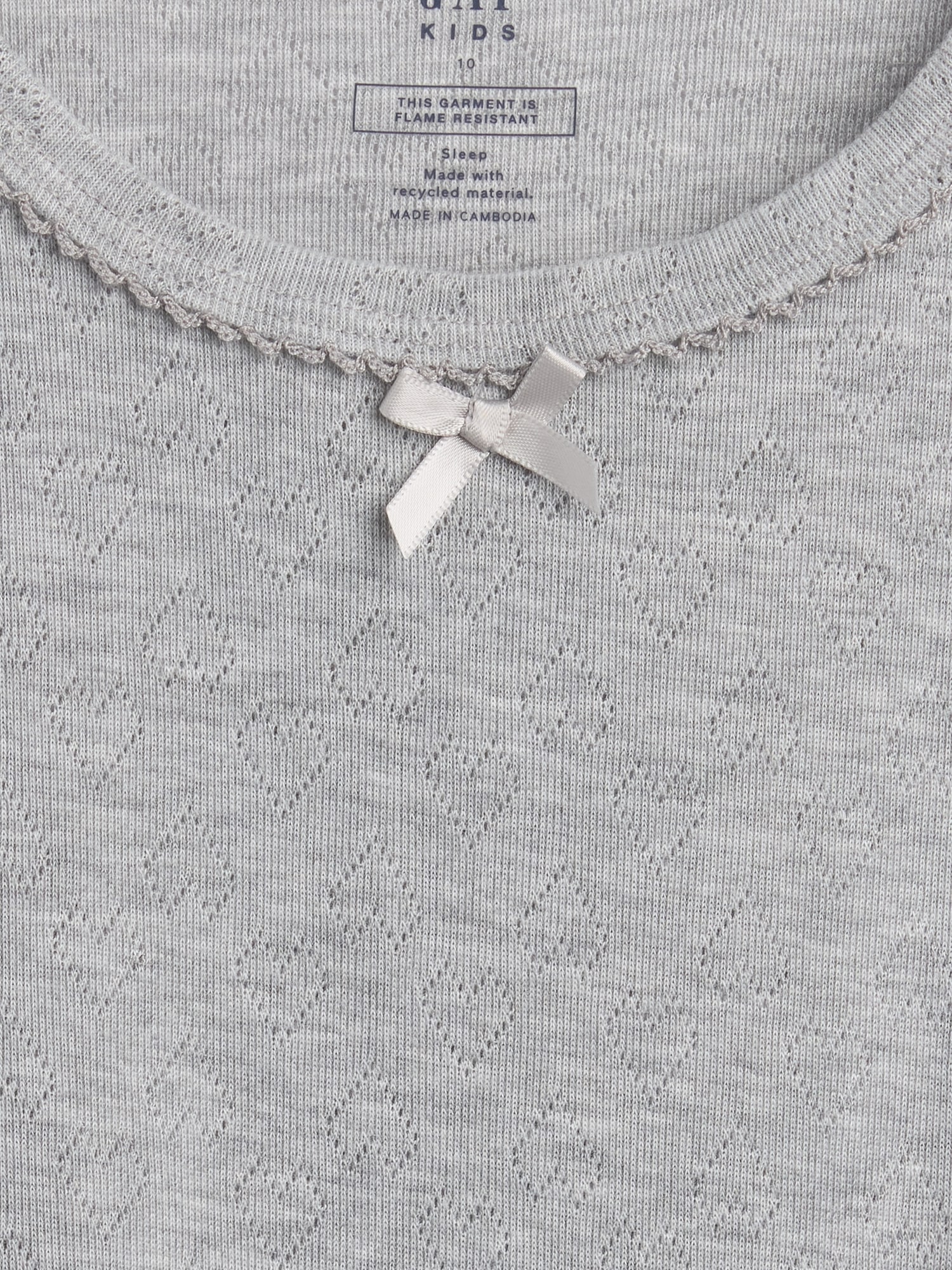 Kids Recycled Pointelle PJ T-Shirt