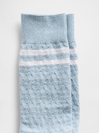 Image number 2 showing, Argyle Varsity Crew Socks