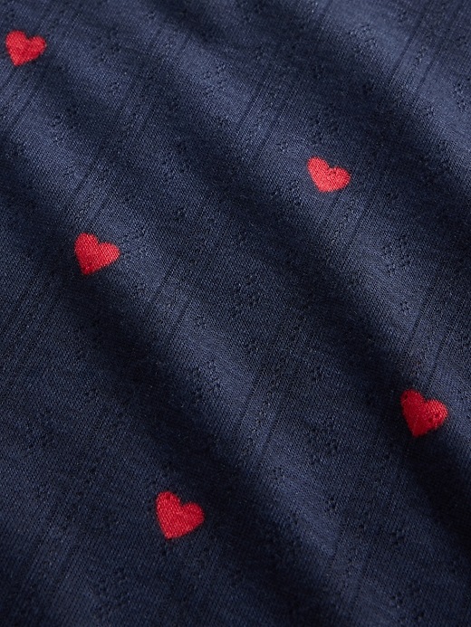 Image number 3 showing, Kids Recycled Pointelle PJ Set