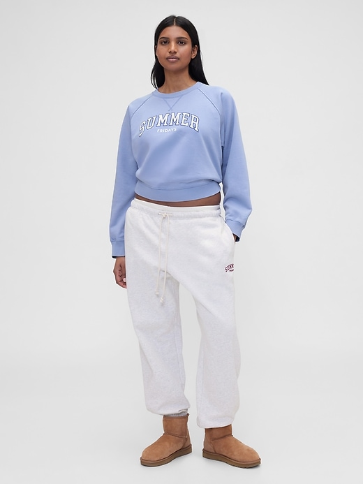 Image number 3 showing, Gap × Summer Fridays Oversized Raglan Logo Sweatshirt