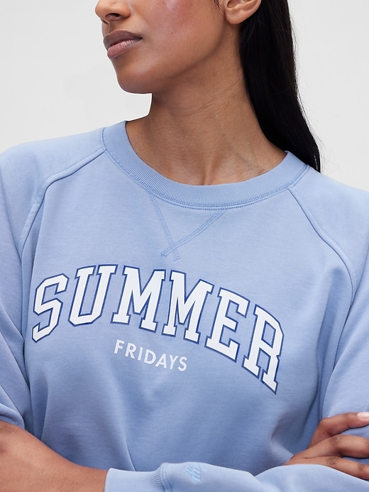Image number 4 showing, Gap × Summer Fridays Oversized Raglan Logo Sweatshirt