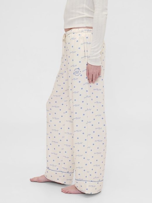 Image number 3 showing, Gap × Summer Fridays Relaxed Flannel Dotted PJ Pants