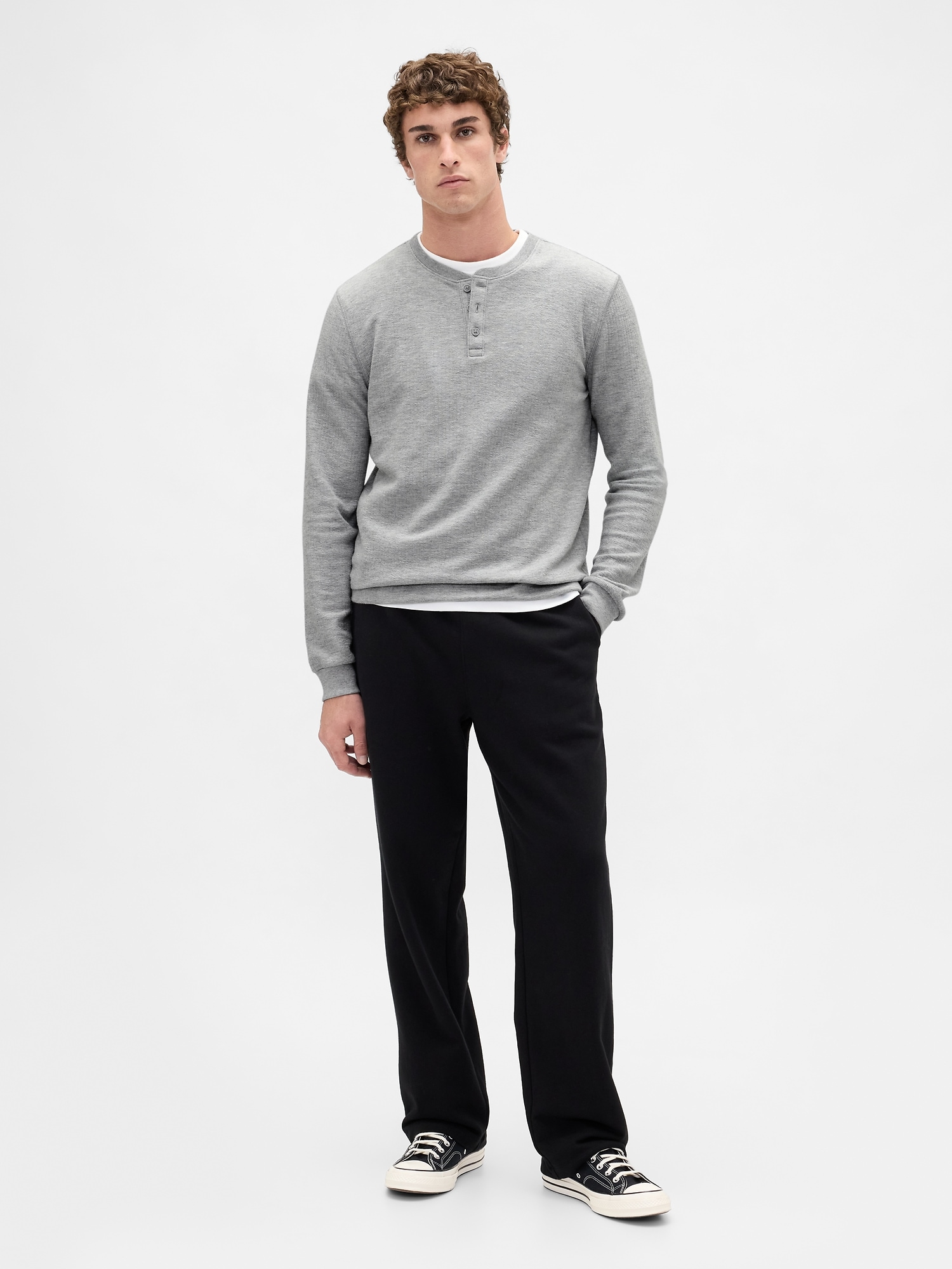 Rib Henley PJ Shirt