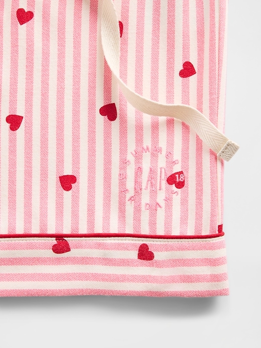 Image number 6 showing, Gap × Summer Fridays Flannel Hearts PJ Boxer Shorts