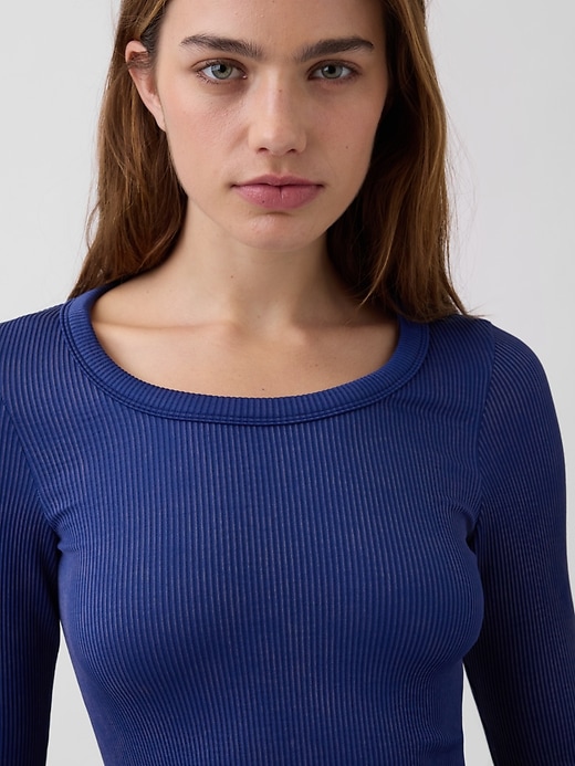 GapFit Seamless Rib Crop Top