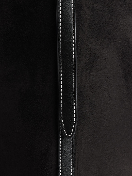 Image number 4 showing, Vegan Suede Bucket Bag