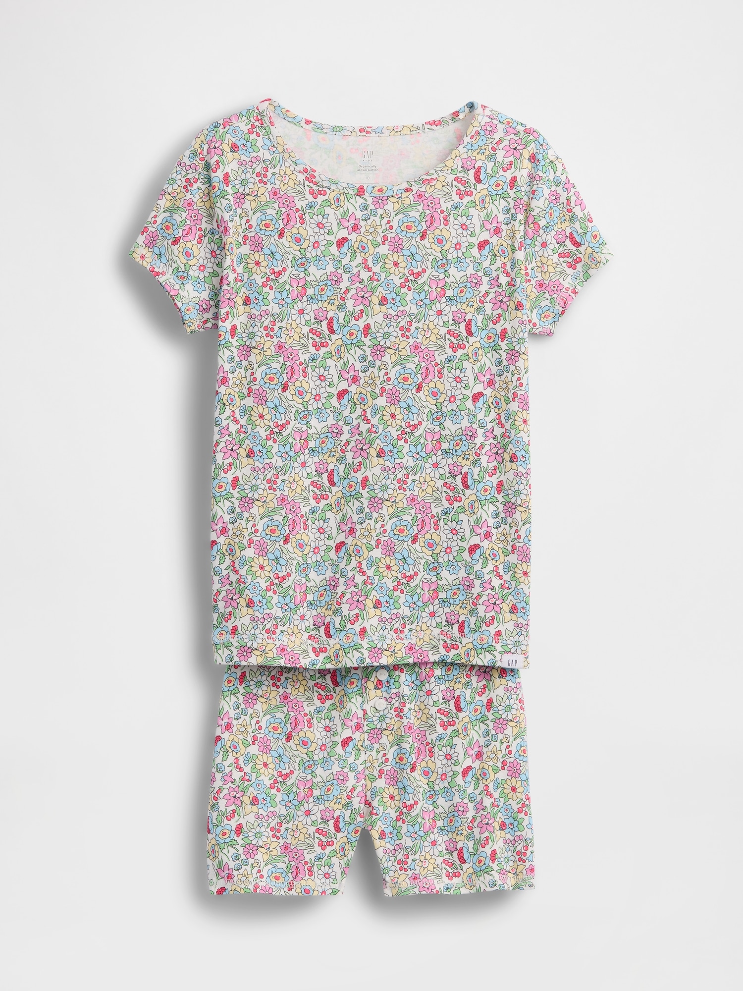Kids Organic Brushed Cotton PJ Short Set