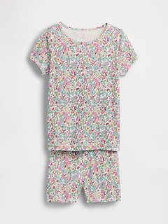 Kids Organic Brushed Cotton PJ Short Set