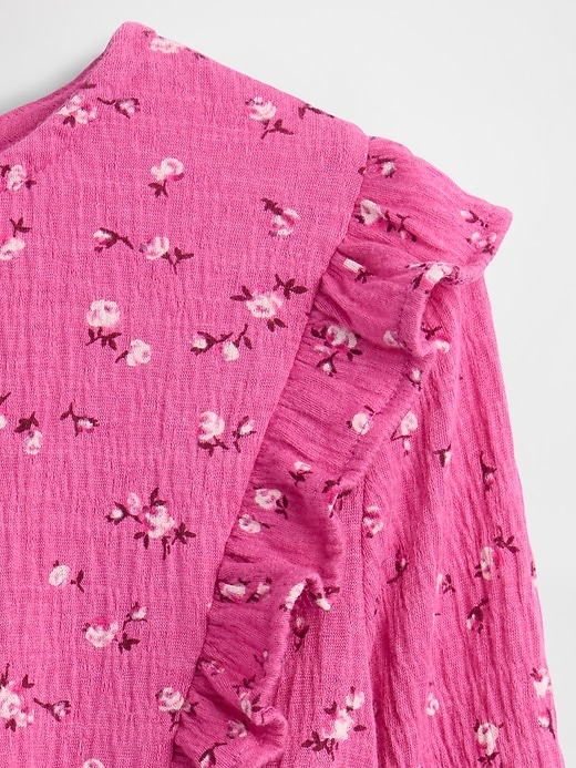 Image number 5 showing, Kids Crinkle Knit Ruffle Top