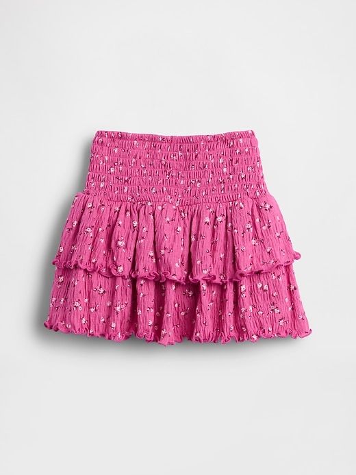 Image number 2 showing, Kids Crinkle Knit Tiered Skort
