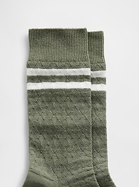 Image number 2 showing, Argyle Varsity Crew Socks