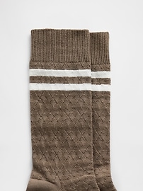 Image number 2 showing, Argyle Varsity Crew Socks