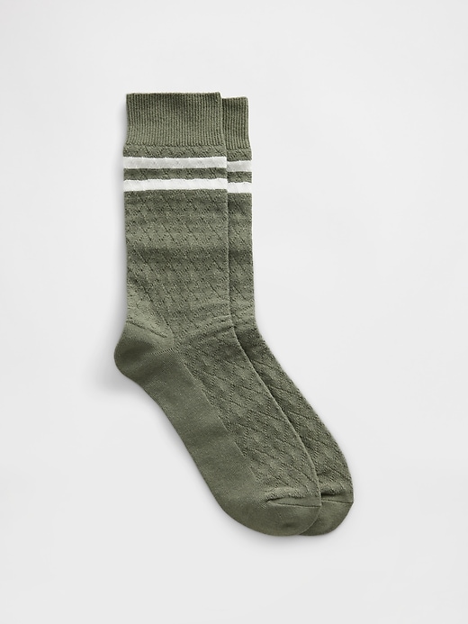 Image number 1 showing, Argyle Varsity Crew Socks