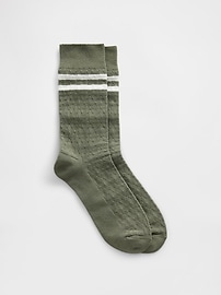 Image number 1 showing, Argyle Varsity Crew Socks