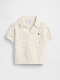 Baby & Toddler Johnny-Collar Checkered Sweater